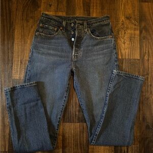 Levi's Dark Blue Straight Jeans